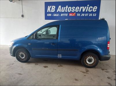 VW Caddy TDi 102 BMT Van (2014), 92.000 km, 49.700 Kr.