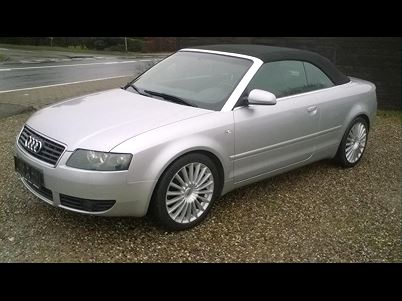 Audi A4 2,4 V6 Multitr. 170HK Cabr. Trinl. Gear (2003), 209,000 km, 40,180 Kr.