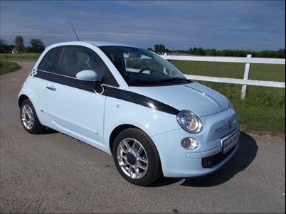 Fiat 500 Lounge Dualogic (2010), 93.000 km, 87.500 Kr.