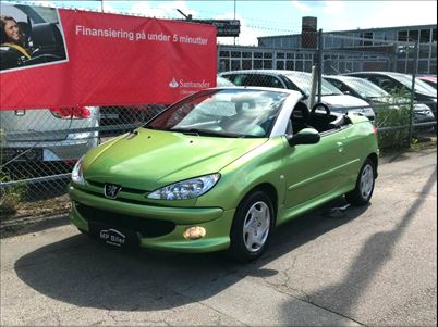 Peugeot 206 16V CC (2002), 197.000 km, 44.900 Kr.