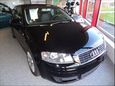 Audi A3 1,6 (2004), 213.000 km, 110.900 Kr.